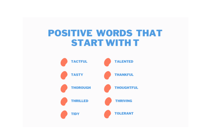 Good Positive Words That Start With T