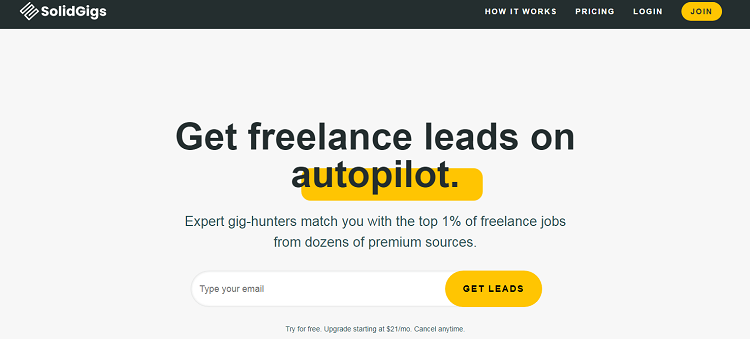 Solidgigs – Best Paying Website For Freelance Writers